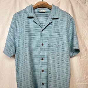 Marine Layer Button Shirt w Collar Short Sl M sz L/XL